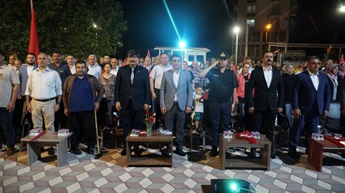 İlçemizde 15 Temmuz Şehitlerini Anma, Demokrasi ve Milli Birlik Günü 6.Yıldönümünde Coşkuyla Kutlandı.
